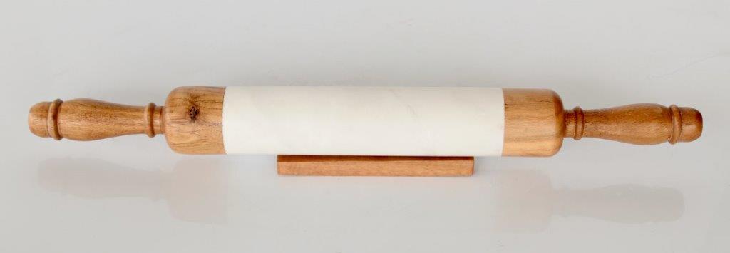 Wood & Marble Rolling Pin